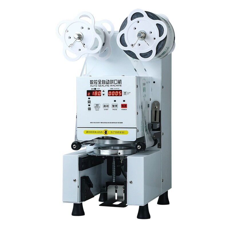 Automatic Cup Sealing Machine for Bubble Tea, Coffee & Cold Drinks